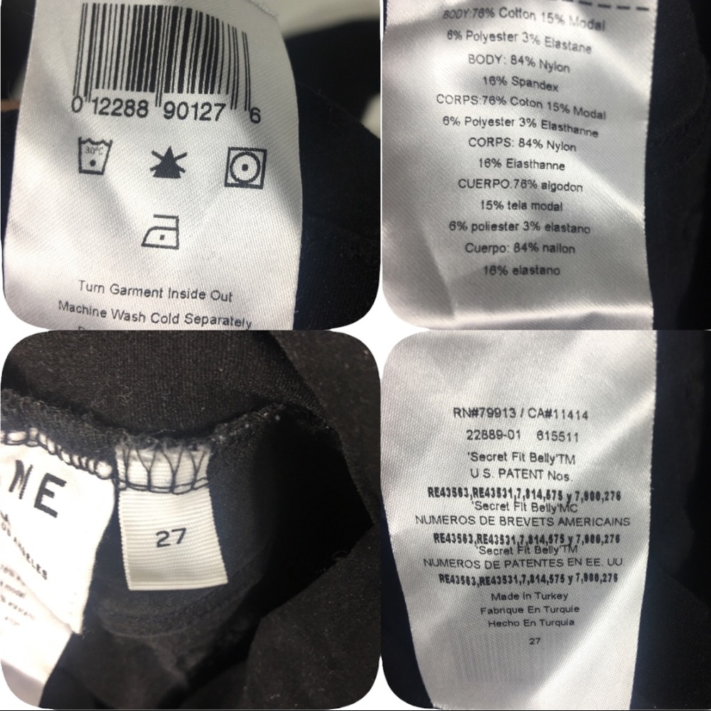 Frame Denim Dark Indigo Maternity Ankle Jeans - Picture 9 of 10